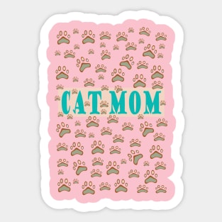 Cat Mom Sticker